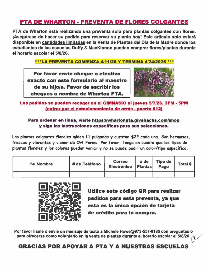 plant sale spanish