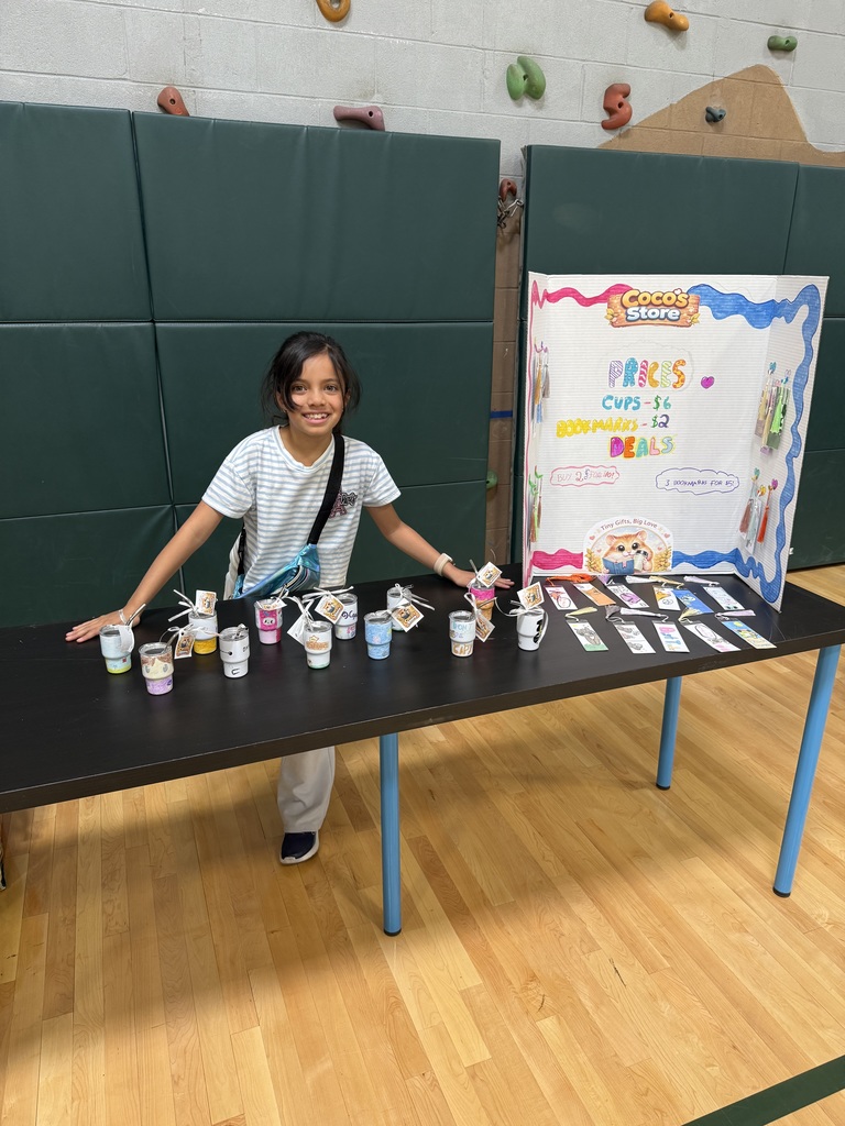 students selling items