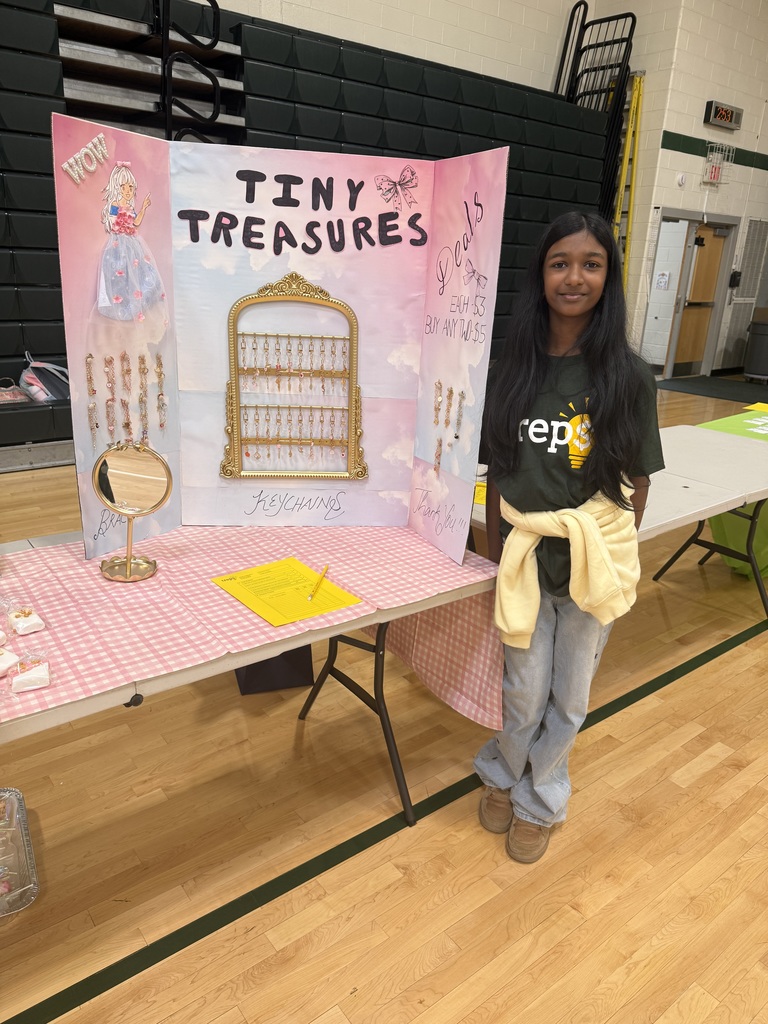 students selling items