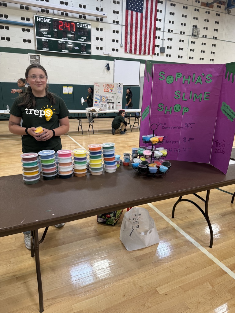 students selling items