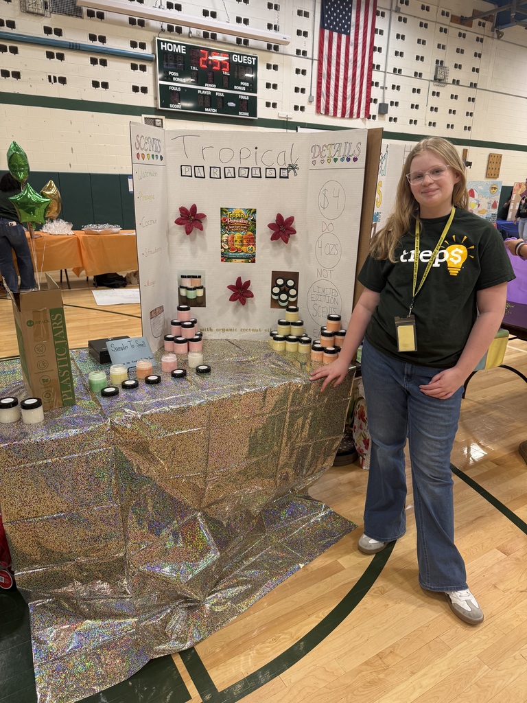 students selling items