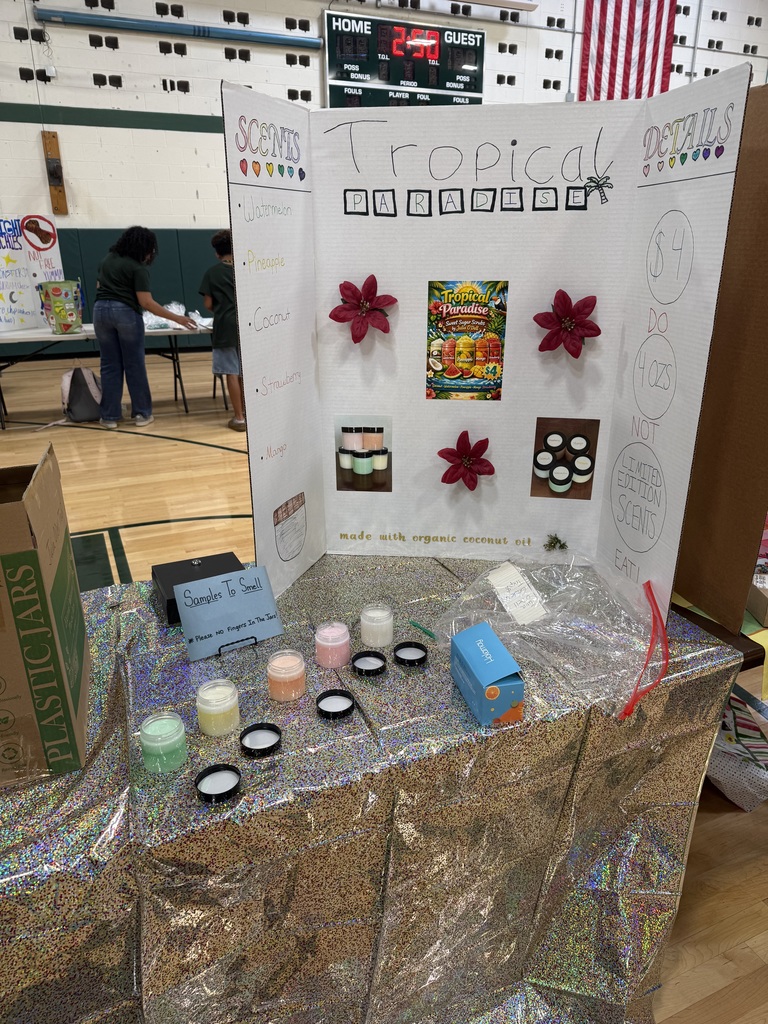 students selling items