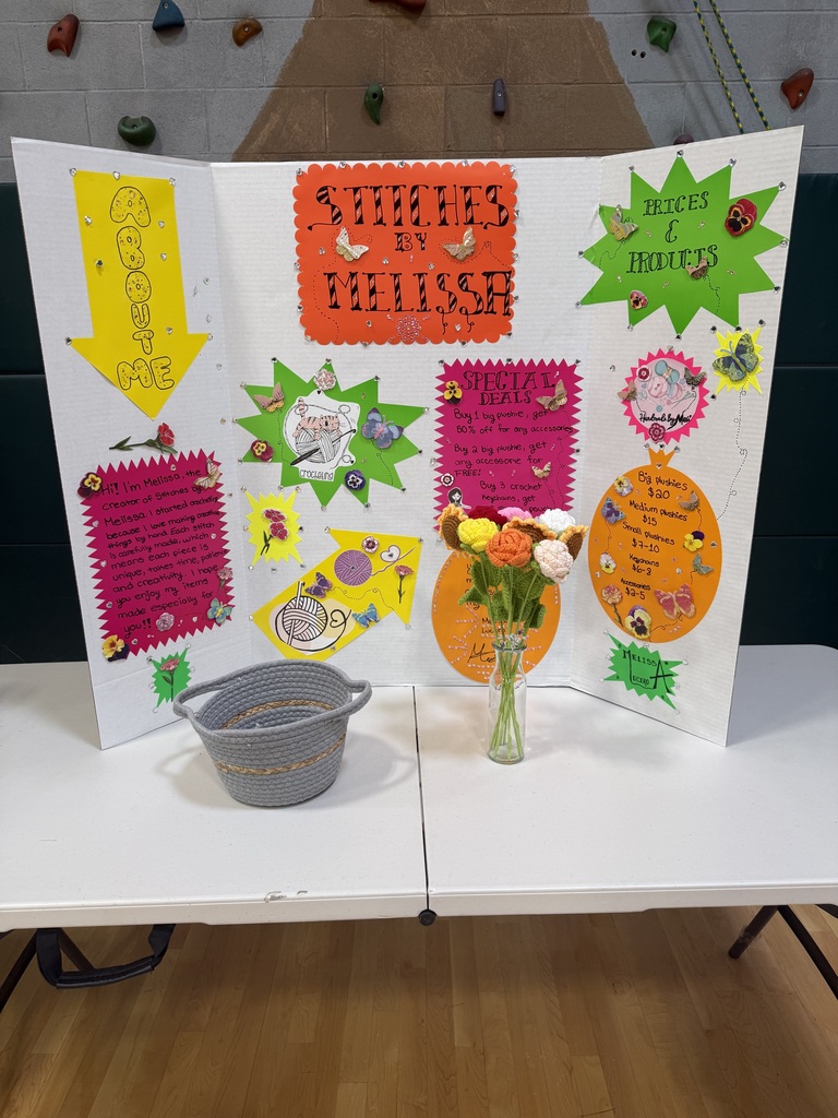 students selling items