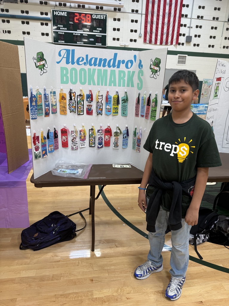 students selling items