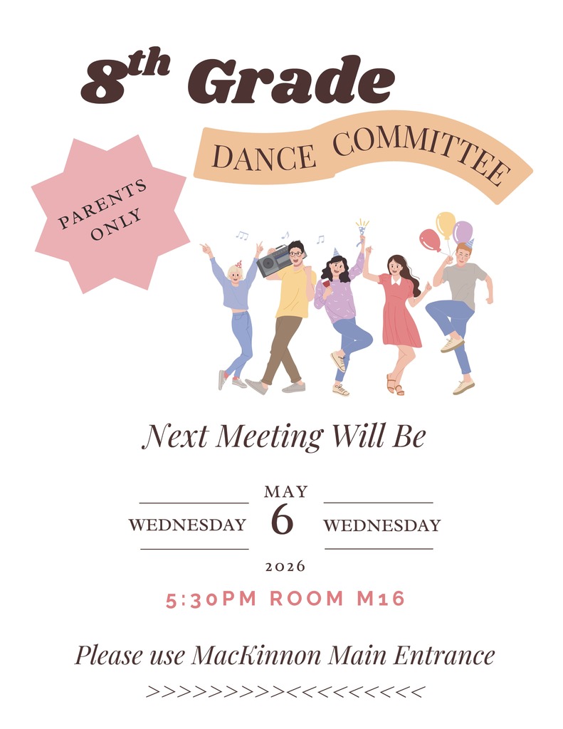 8th grade parent dance meeting
