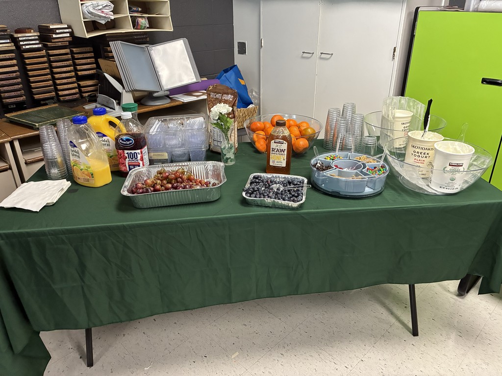 Food on table