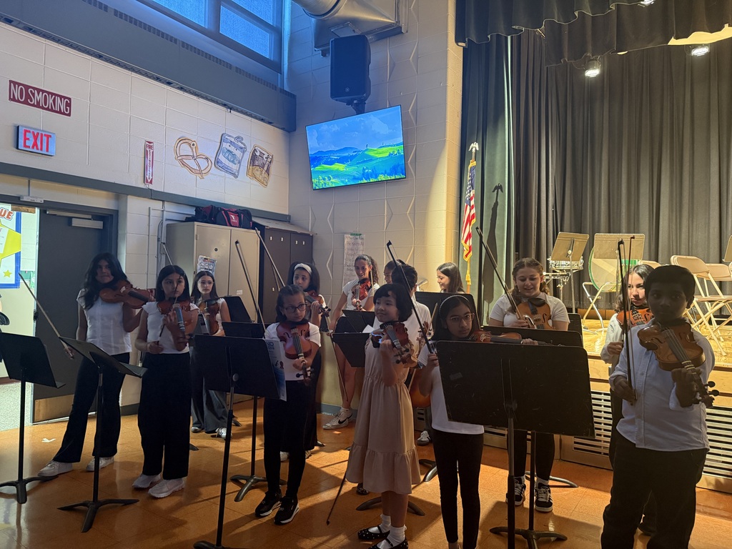 students on the stage
