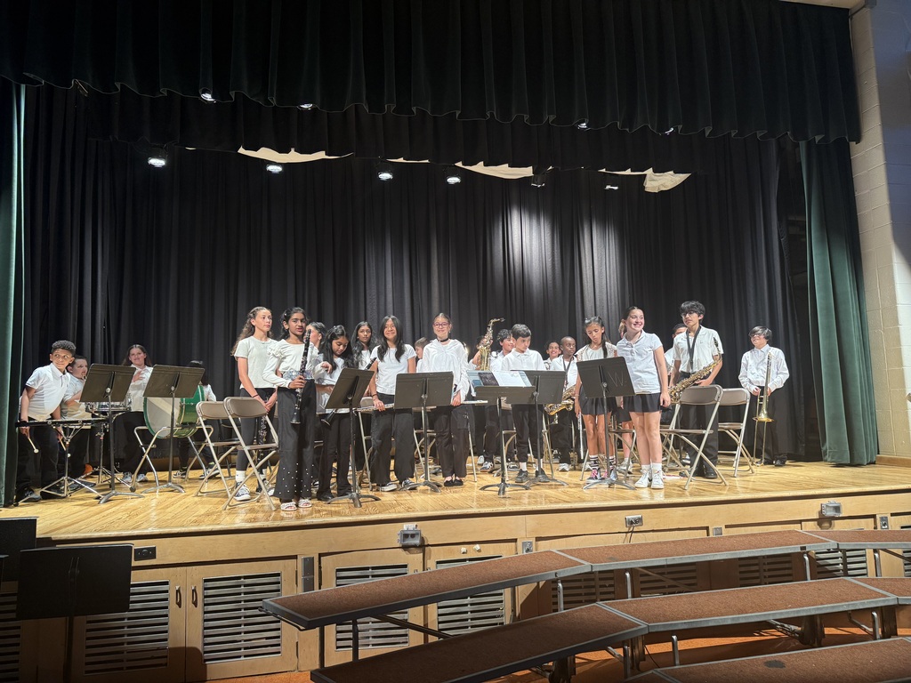 students on the stage