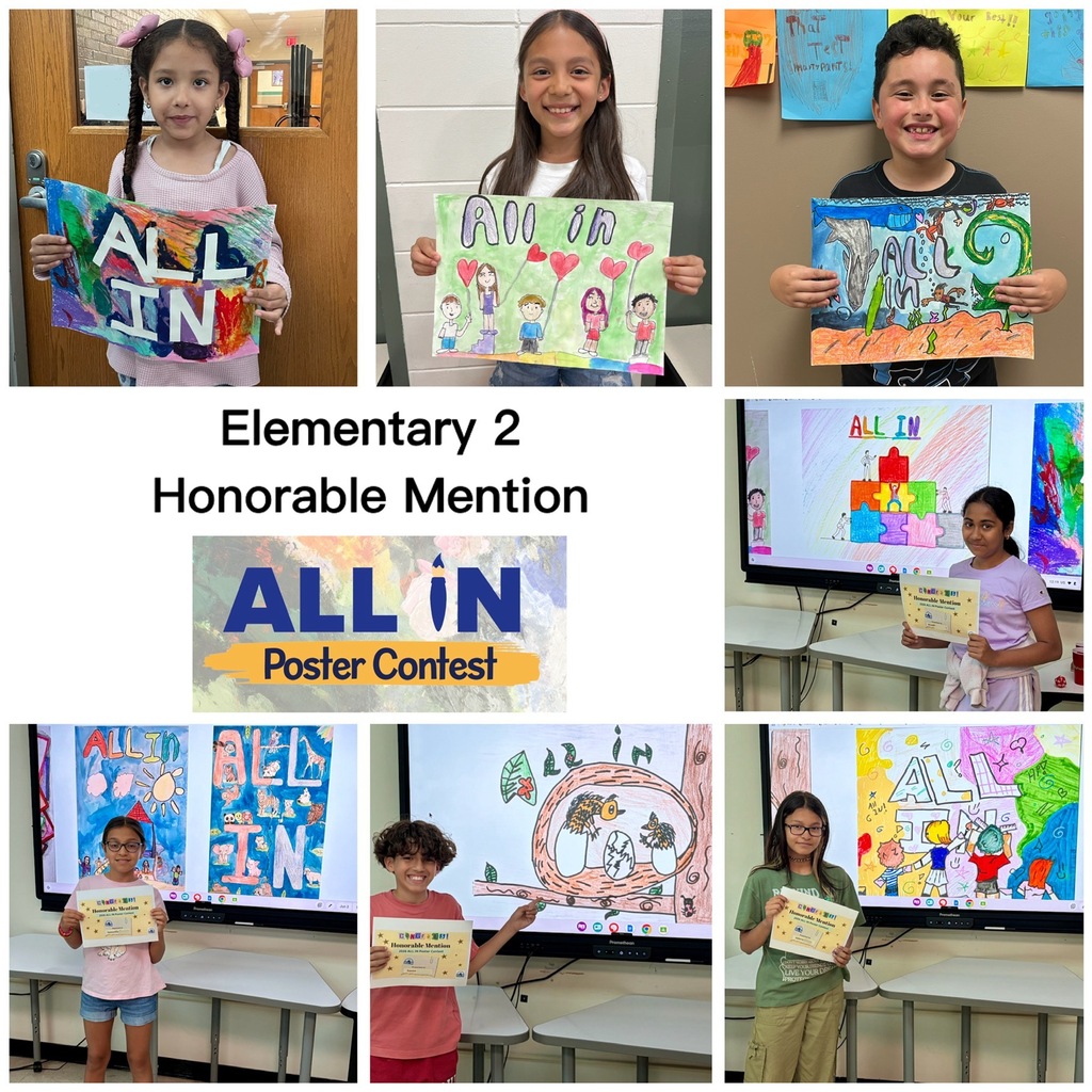 students with posters
