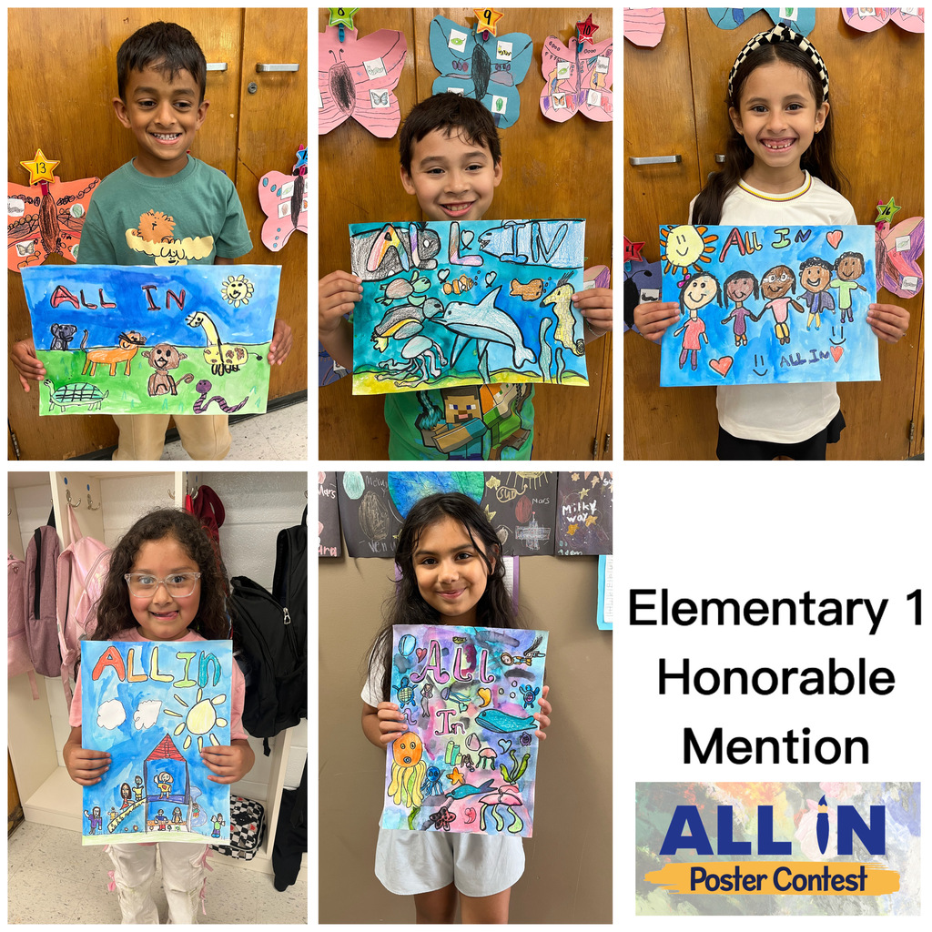 students with posters