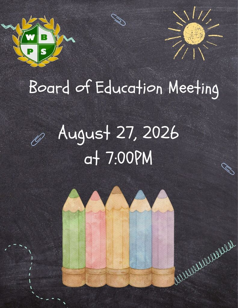 board of education meeting date 