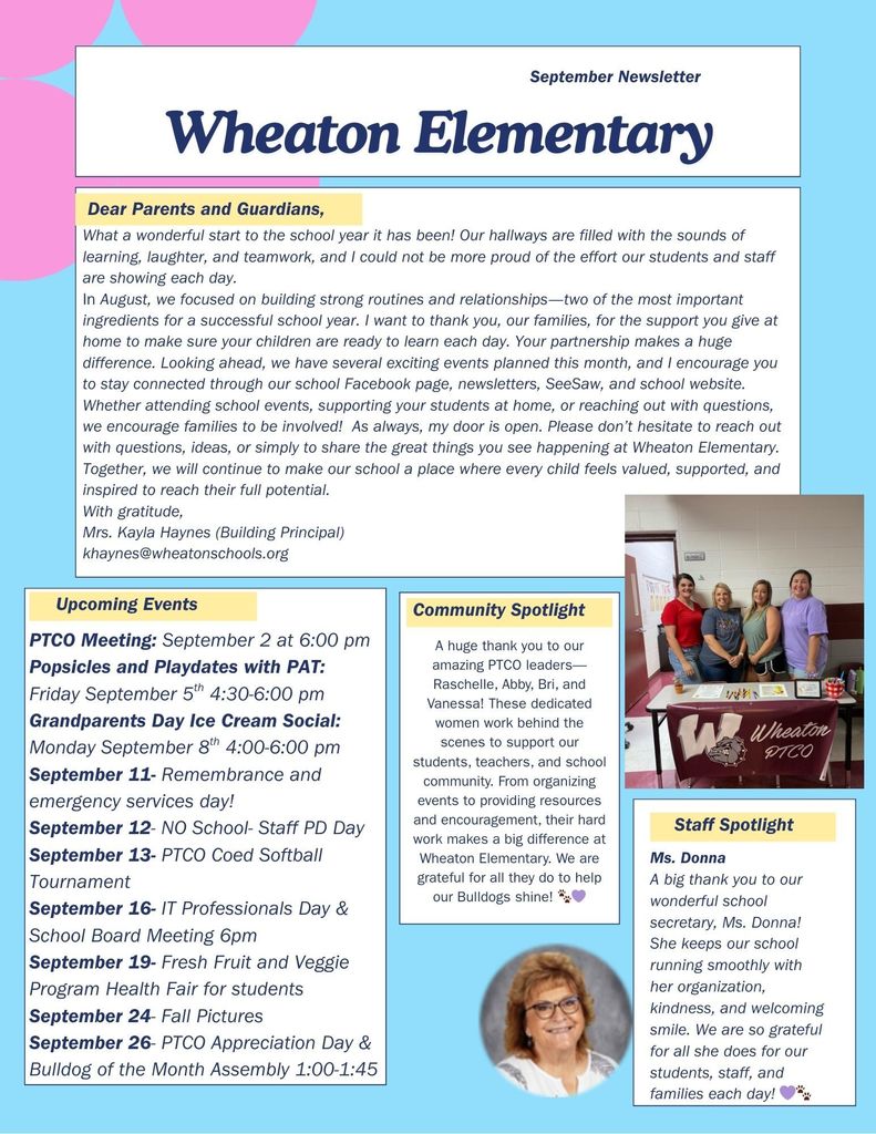 September Community Newsletter