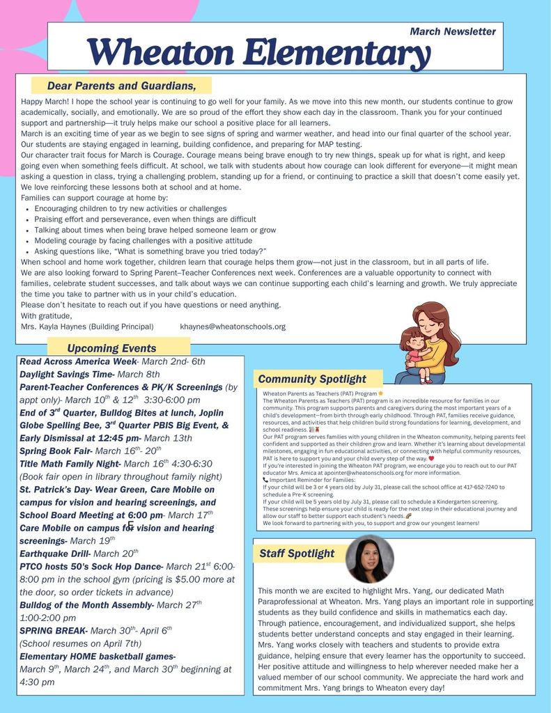 March Community Newsletter