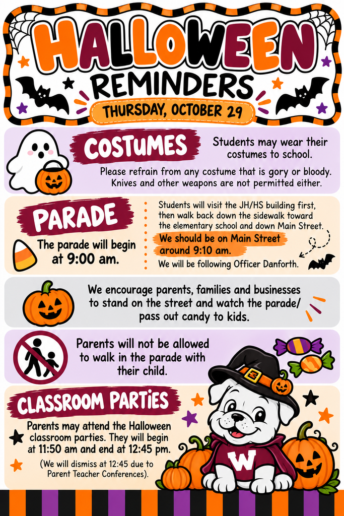 K-5 Reminders