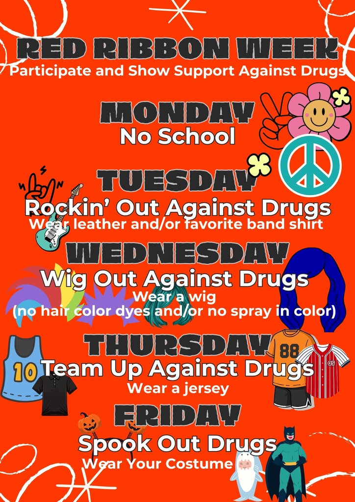 Red Ribbon Week Dress Up Days