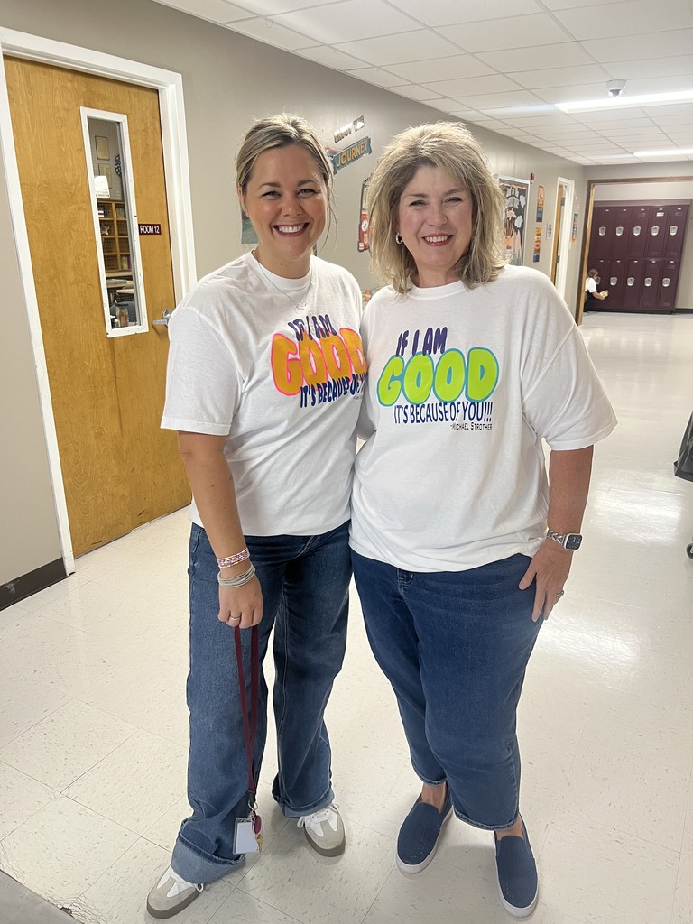 ❤️🐻 White County Central Middle School Teachers Are Blessed With the Best Principal! ❤️🐻  Last year, after we celebrated Principal’s Day, Mr. Strother sent a heartfelt thank-you note that said:  “If I am GOOD, it’s because of YOU.” – Michael Strother  His words touched our hearts and inspired us so much that the staff decided to put the quote on t-shirts! ❤️👕🐻  Today, when he treated us to lunch, we proudly wore them as a small way to show our appreciation.  We are truly blessed to have such an incredible leader guiding our school! ❤️🐻 #WCCBEARS #BestPrincipalEver #WCCMiddleSchool