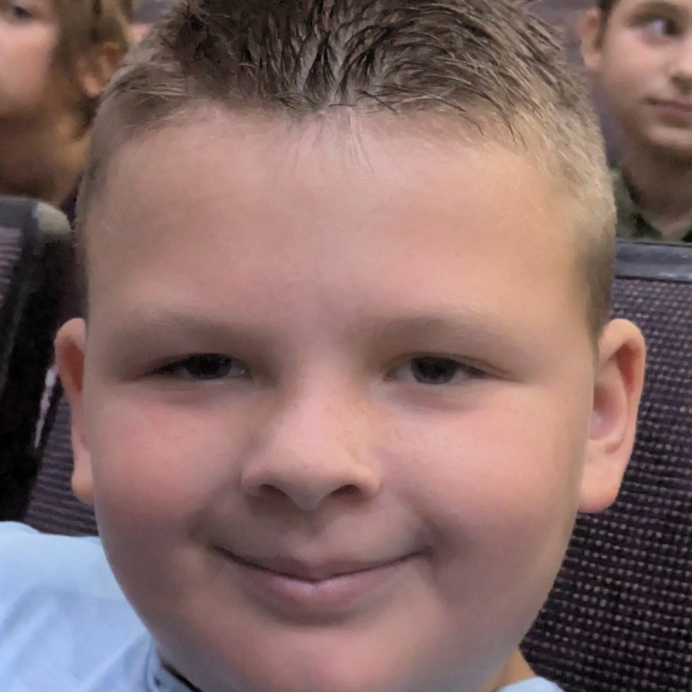 Cache was very proud of his award!