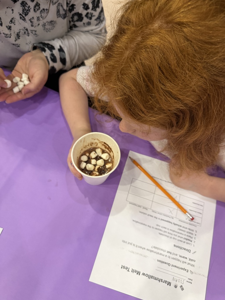 🐻🍫 WCC Bear Necessities – February Theme: CHOCOLATE! 🍫🐻 📅 February 26  It’s going to be a SWEET day of learning!  📖 Literacy: After reading Chocolatina, students will write descriptive haikus about their favorite chocolate or candy and let classmates guess their sweet treat!  ➗ Math: We’ll conduct a Chocolate vs. Candy survey, tally our results, and turn them into fractions. Students will identify numerators and denominators using real-life data.  🔬 Science: Our Hot Chocolate Experiment will help students observe how heat changes matter using marshmallows and cocoa.  🎨 Art: Students will create chocolate-inspired masterpieces using watercolors, pastels, and mixed media.  Hands-on learning + creativity + chocolate = the perfect February adventure! 🤎✨  #WCCBears #BearNecessities #SweetLearning