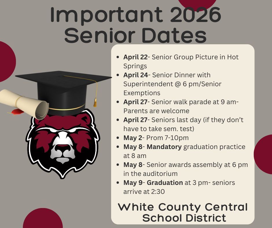 senior important dates