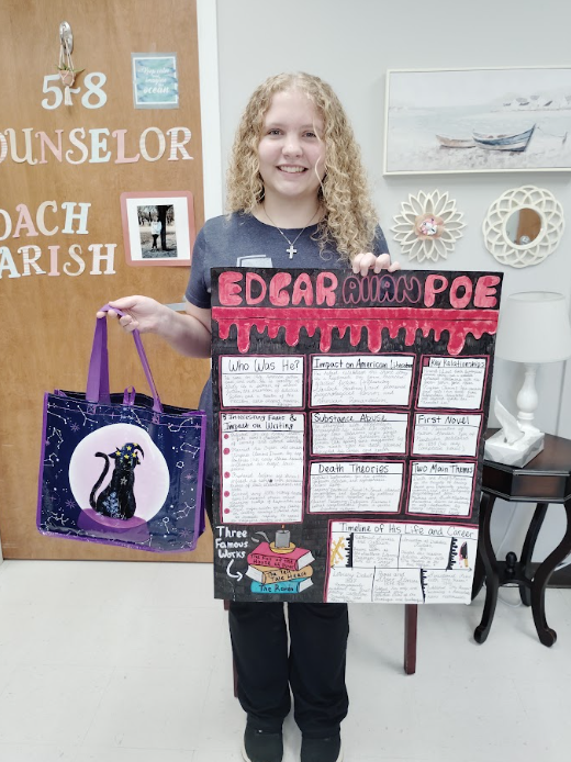🖤📜 Quoth the Raven… “Creativity Evermore!” 🐦⬛ Our 7th and 8th grade WCC Bears have been exploring the mysterious world of Edgar Allan Poe! As part of our suspense unit, students researched the legendary author and brought their learning to life through creative, informative posters! 🏆 Congratulations to our Poe Poster Competition winner! We are so proud of the research, creativity, and hard work our students displayed! 🐻🧡 Our Bears are POE-sitively amazing!