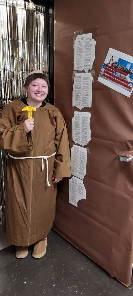 teacher dressed as luther
