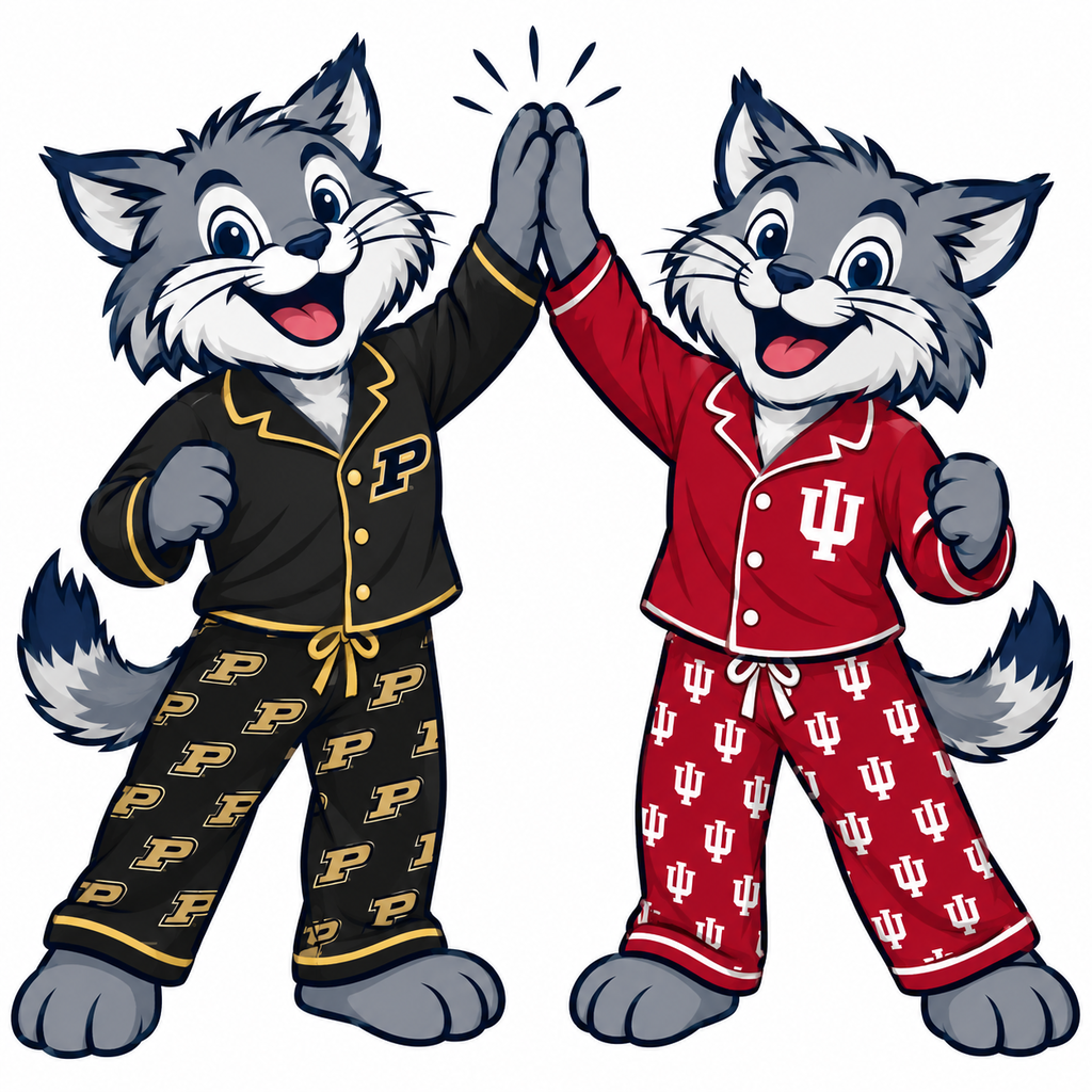 purdue Iu wildcat high five