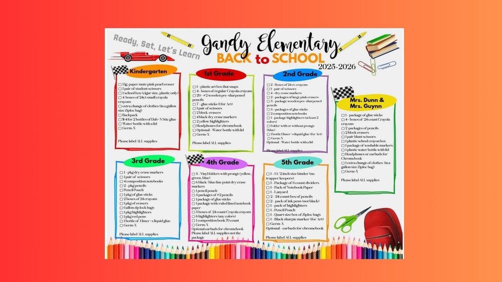 School Supply List