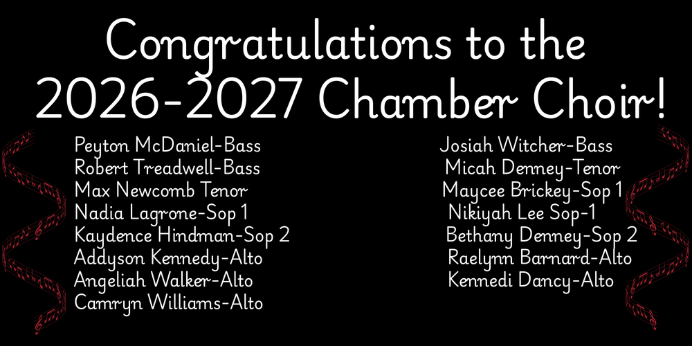 Congratulations to the 26-27 Chamber Choir!