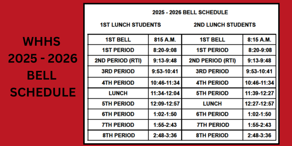 Bell Schedule 25-26