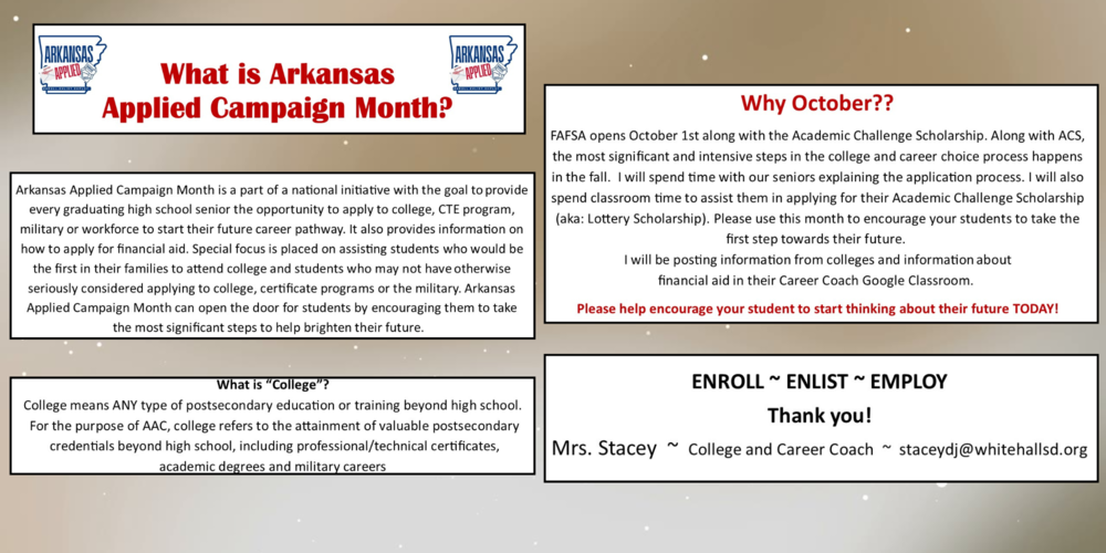 Arkansas Applied Campaign Month