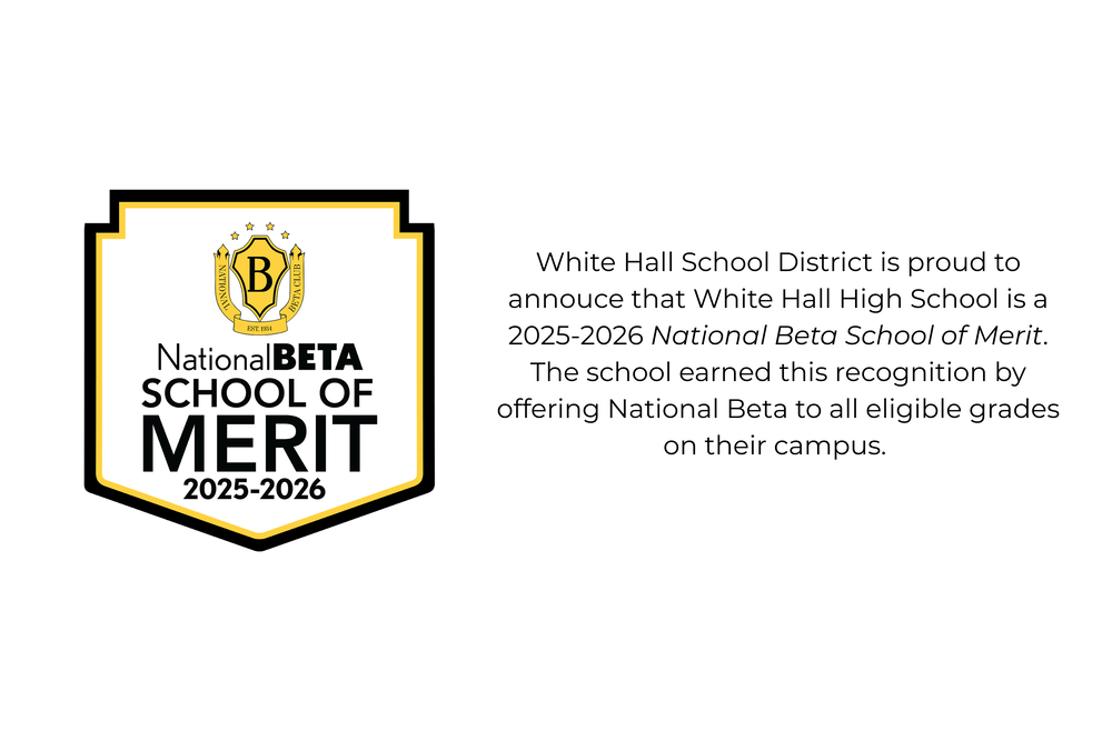 WHHS is a 25-26 National Beta School of Merit
