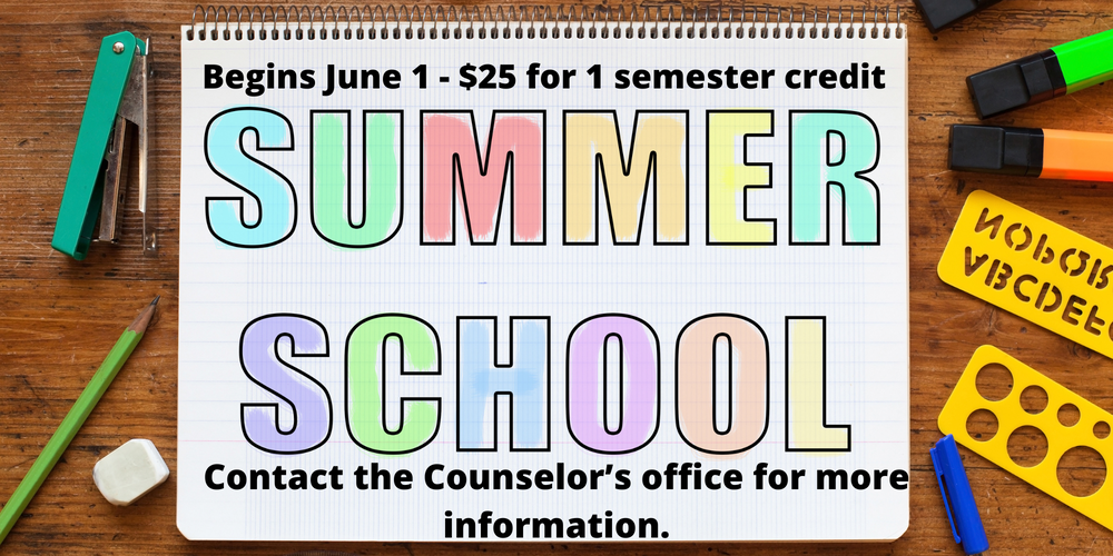 WHHS Summer School 2026 Information: