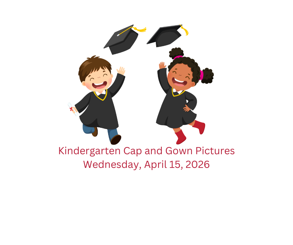 Kindergarten Cap and Gown Pics -Wed, Apr 15, 2026