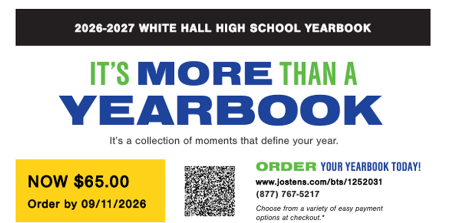WHHS Yearbook Early Bird Sale