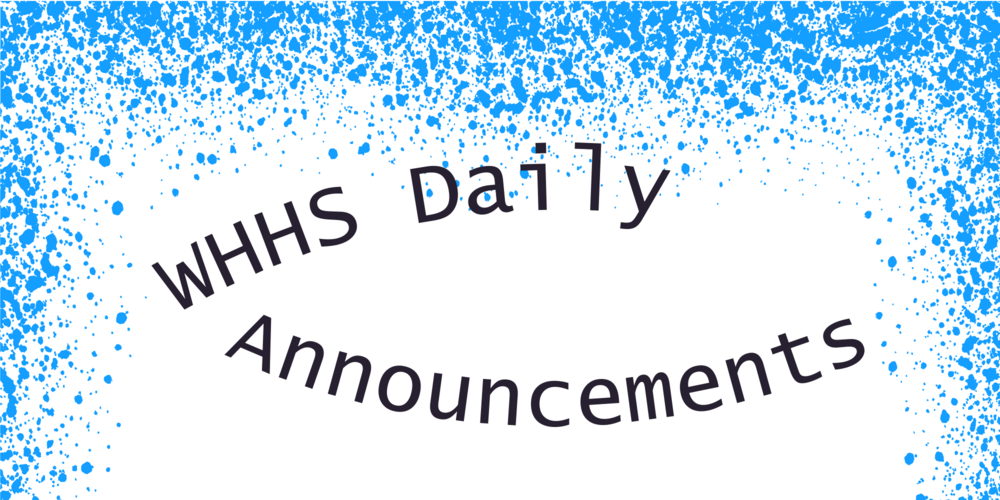 Daily Announcements