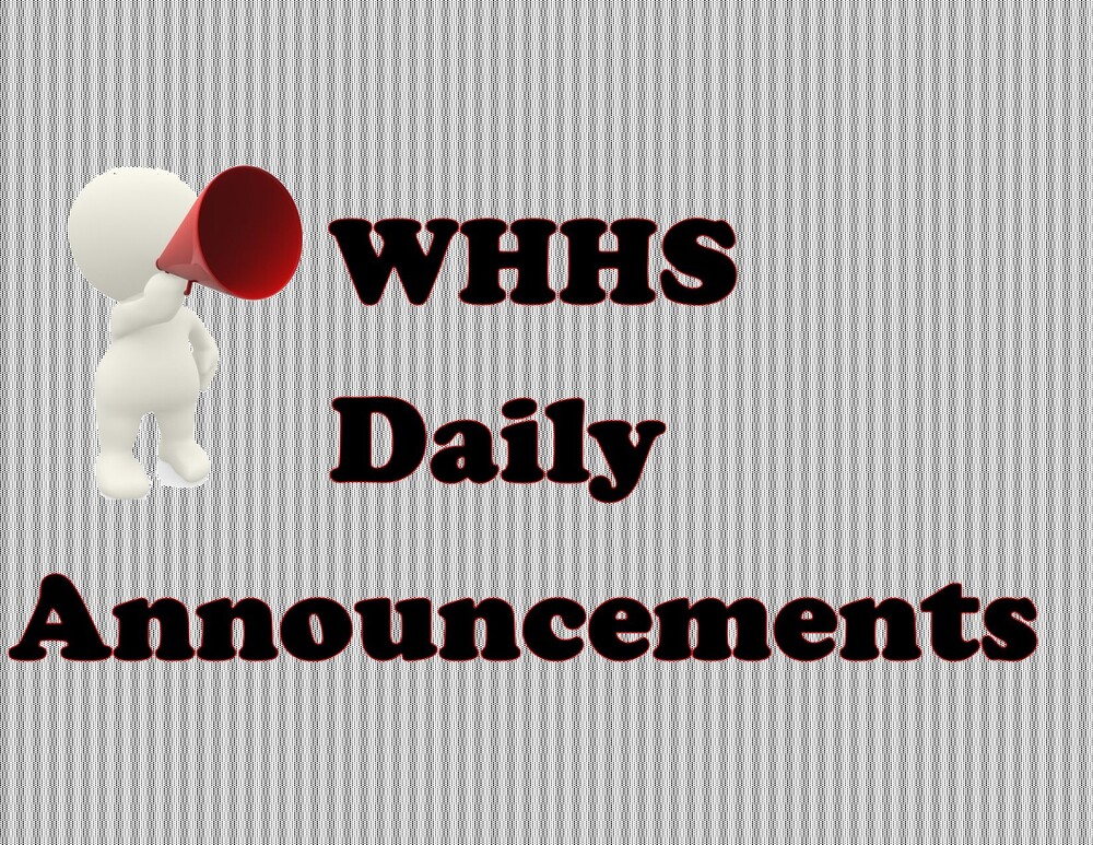 Daily Announcements