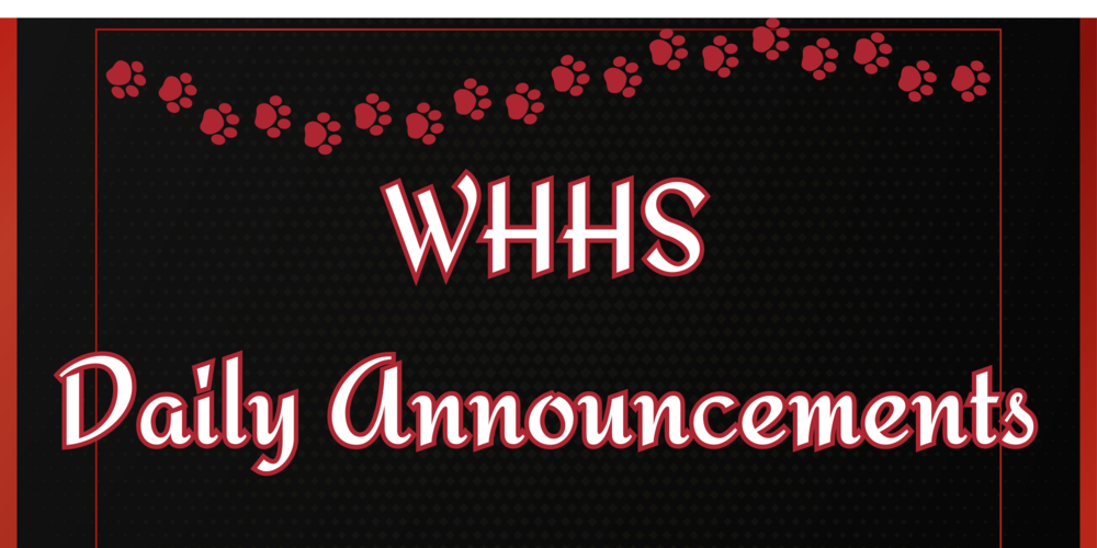 Daily Announcements
