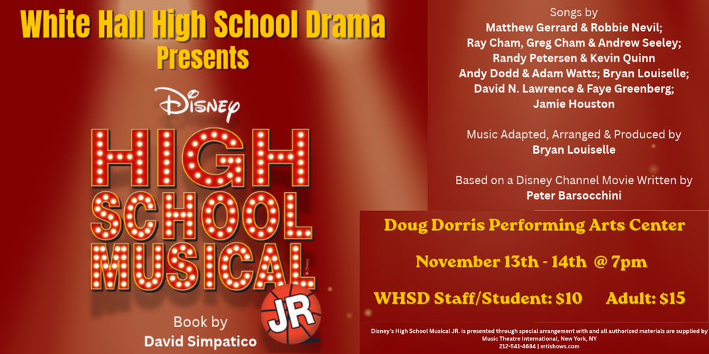 WHHS Drama Presents High School Musical Jr.