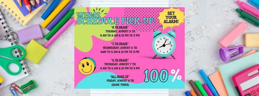 WHMS Schedule Pick-Up-Gallery