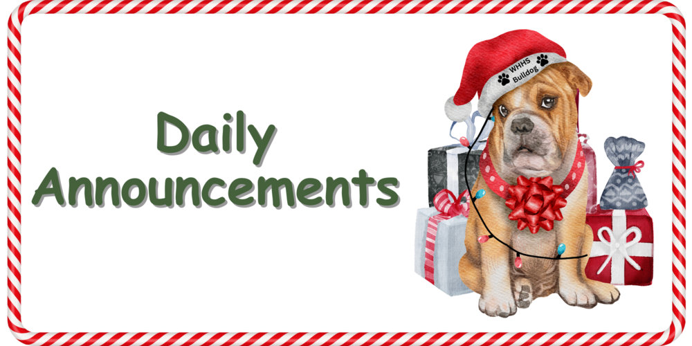 Daily Announcements