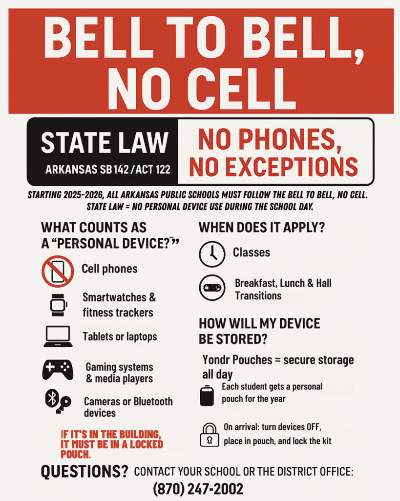 Bell to bell, no cell