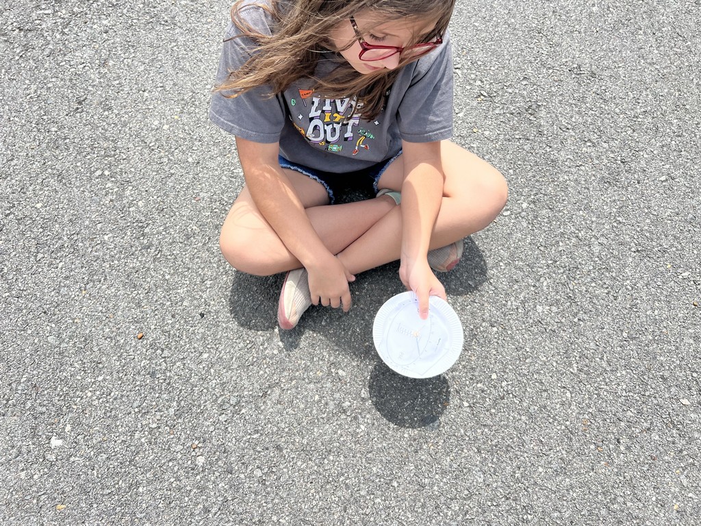 Telling the time using the sun!