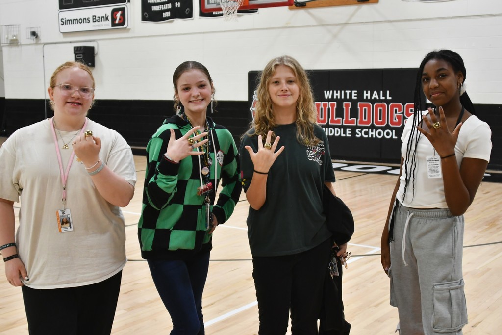 WHMS Students with Rings