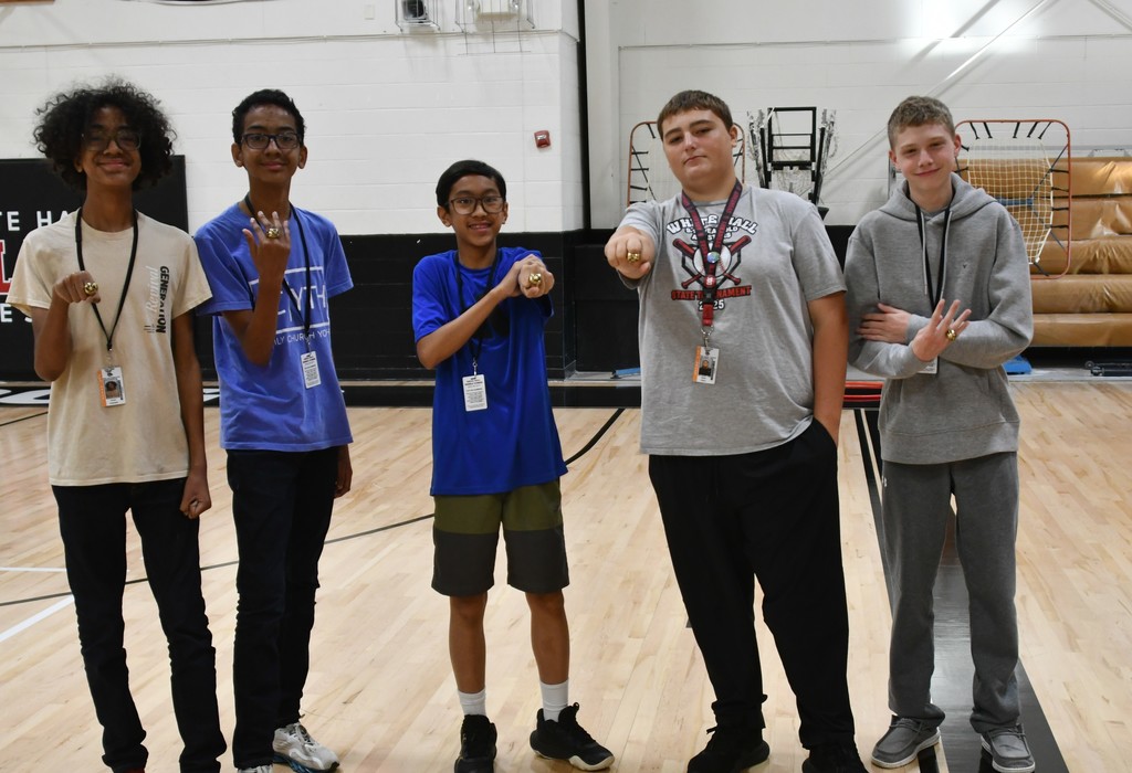 WHMS Students with Rings