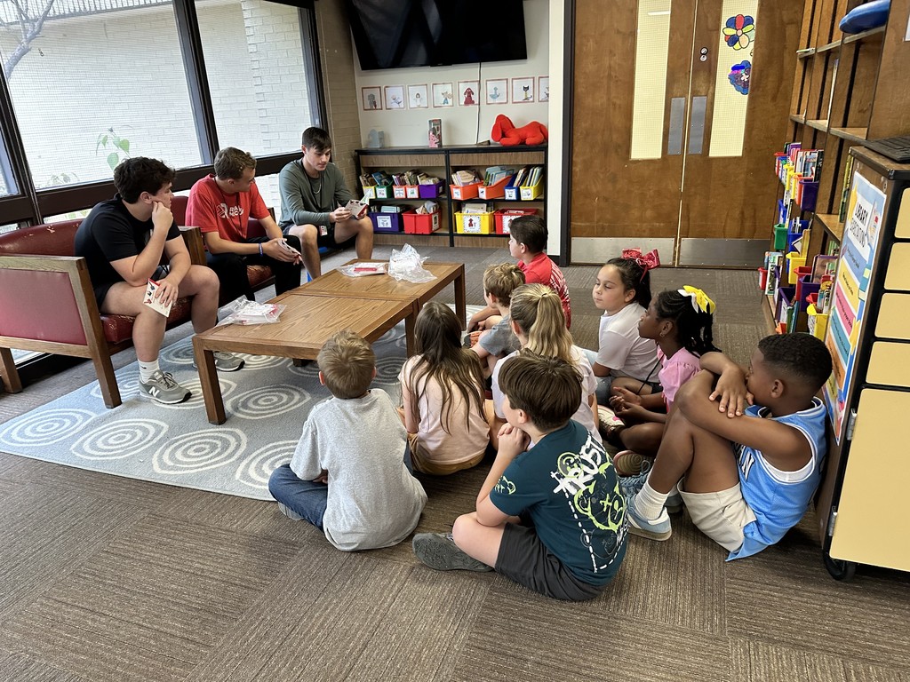 The WHHS Chick-Fil-A Leader Academy donated books to students and read to the students at Hardin Elementary and Moody Elementary.