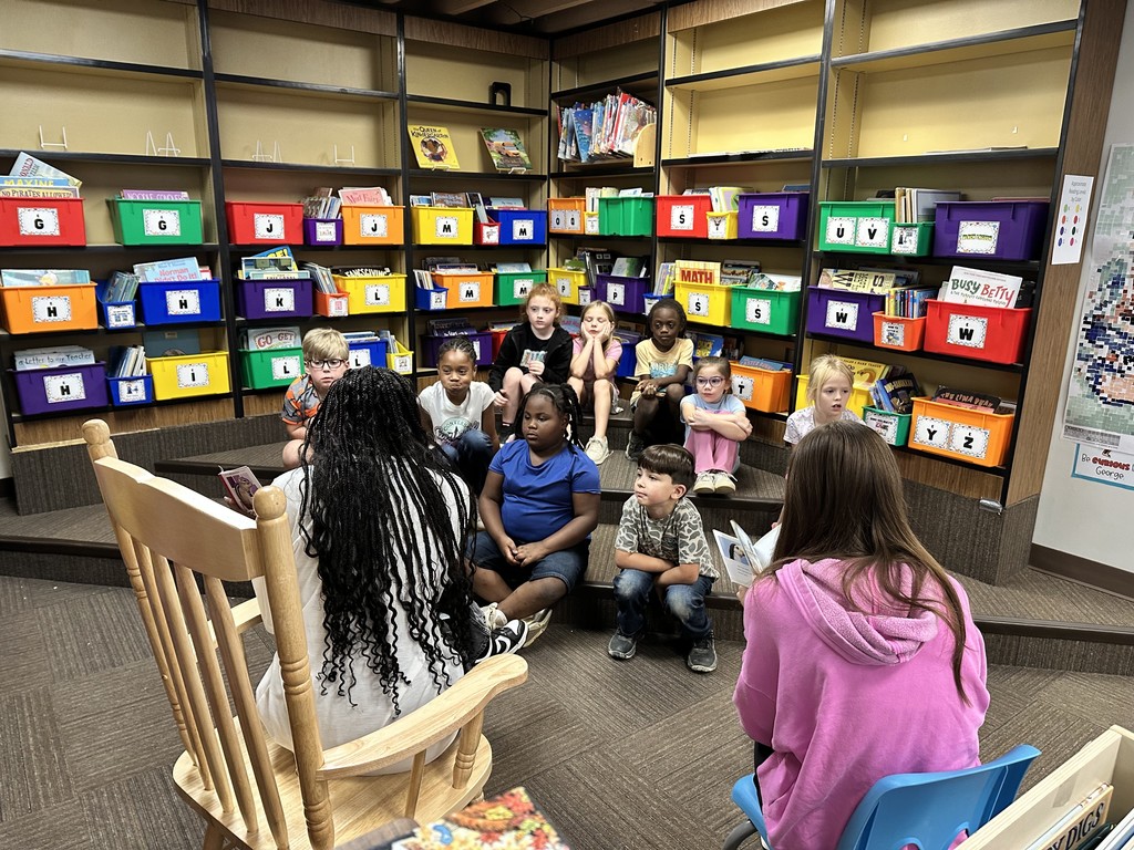 The WHHS Chick-Fil-A Leader Academy donated books to students and read to the students at Hardin Elementary and Moody Elementary.