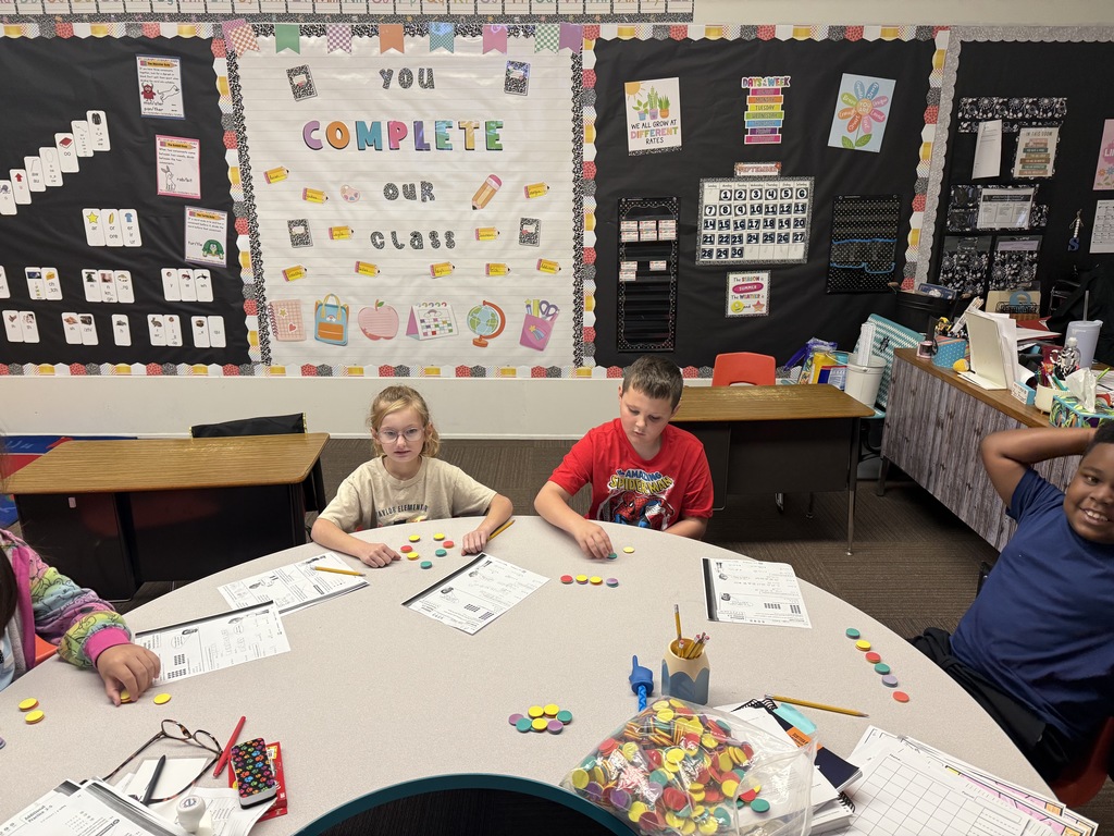 Mrs. Stewart's class counting by 2's, 5's and 10's