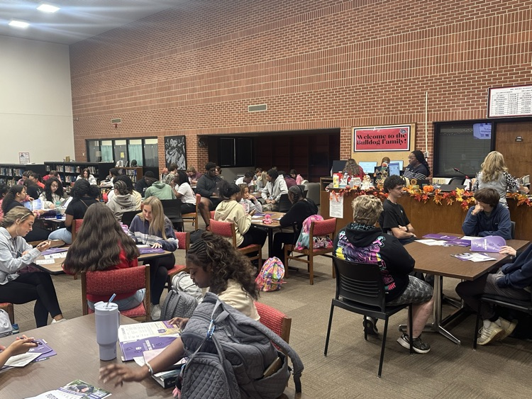 WHHS seniors participating in an UCA informational meeting.