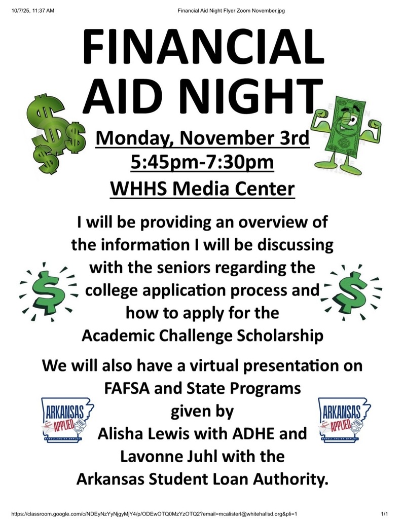 Financial Aid Night - November 3rd