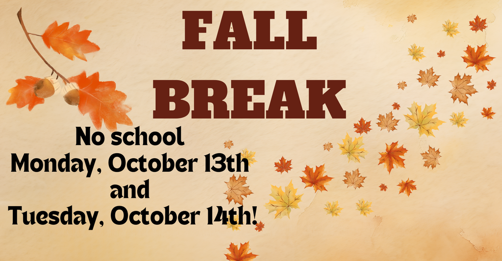 WHHS will be closed 10/13-14 for Fall Break.